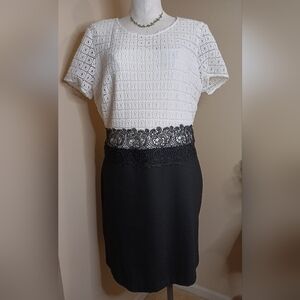 Bar III Black and White XL Dress